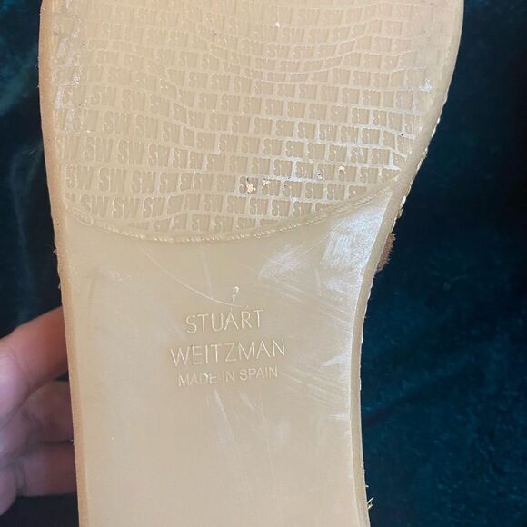 Stuart Weitzman brown suede platform sandals, size 10 - Picture 9 of 10